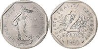 Frankreich 2 Francs Semeuse, MDP, série FDC, Nickel, STGL -