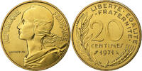 Frankreich 20 Centimes Marianne, MDP, série FDC, Aluminum-Bronze, STGL -