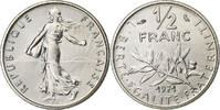 Frankreich 1/2 Franc Semeuse, MDP, série FDC, Nickel, STGL -