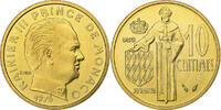 Monaco 10 Centimes Rainier III, MDP, série FDC, Cupro-Aluminium, STGL -