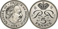 Monaco 5 Francs Rainier III, MDP, série FDC, Kupfer-Nickel, STGL -