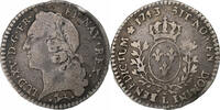 Frankreich 1/20 Écu au bandeau Louis XV, Bayonne, Silber, S -