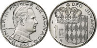 Monaco Franc Rainier III, MDP, Série BU, Nickel, STGL -