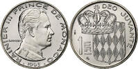 Monaco Franc Rainier III, MDP, Série BU, Nickel, STGL -