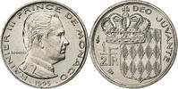 Monaco 1/2 Franc Rainier III, MDP, Série BU, Nickel, STGL -