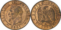 Frankreich 1 Centime Napoleon III, Paris, Bronze, VZ -