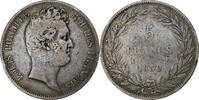 Frankreich 5 Francs Louis-Philippe I, Paris, Silber, S+, Gadoury:675 -