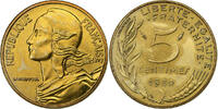 Frankreich 5 Centimes Marianne, MDP, série FDC, Bronze-Aluminium, STGL -