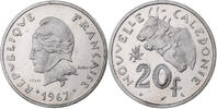 Neukaledonien 20 Francs MDP, Pattern, Nickel, STGL -