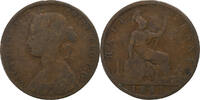 United Kingdom 1/2 Penny Victoria, London, Bronze, S -