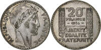 Frankreich 20 Francs Turin, Paris, Silber, S+, Gadoury:852 -