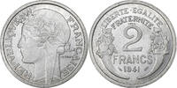 Frankreich 2 Francs Morlon, Paris, Specimen, Aluminium, VZ -