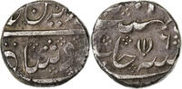 Madras Presidency 1 Rupee Alamgir II, Arcot, Silber, SS, KM:384 -