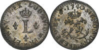 Frankreich Sol Louis XV, Strasbourg, Billon, VZ, Gadoury:278 -
