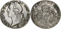 Frankreich Écu au bandeau Louis XV, Dijon, Silber, SS, Gadoury:322 -