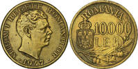 Rumänien 10000 Lei Mihai I, Bucarest, Nickel-brass, VZ, KM:76 -
