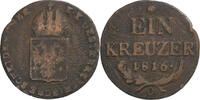 Österreich 1 Kreuzer Franz I, Orawitz, Kupfer, S, KM:2113 -