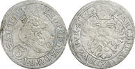 Österreich 3 Kreuzer Leopold I, Brieg, Silber, S+, KM:516 -