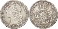Frankreich 24 Sols, 1/5 ECU Münze, Louis XV, 1/5 Écu au bandeau -