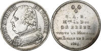 Frankreich Module 5 francs Louis XVIII, Lille, Silber, SS+, Gadoury:592a -