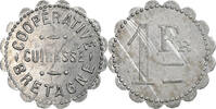 1 Franc  Frankreich Coopérative Cuirassé Bretagne, SS+, Aluminium SS+
