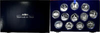 Frankreich Set 12x100 Francs Monuments et Sites d'Europe, MDP, PP -