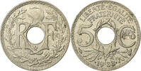 Frankreich 5 Centimes Paris, star, Maillechort, VZ, Gadoury:171 -