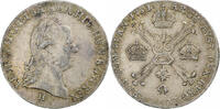 Austrian Netherlands 1/4 Kronenthaler Leopold II, Günzburg, Silber, SS -