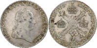Austrian Netherlands 1/4 Kronenthaler Francis II, Kremnica, Silber, SS -