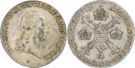 Austrian Netherlands 1/4 Kronenthaler Francis II, Kremnica, Silber, SS -