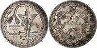 West African States 500 Francs Monetary Union, MDP, Silber, SS, KM:7 -