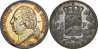 Frankreich 5 Francs Louis XVIII, Lille, Silber, S, Gadoury:614 -