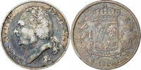 Frankreich 1 Franc Louis XVIII, La Rochelle, Silber, S+, Gadoury:449 -