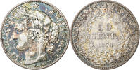 Frankreich 50 Centimes Cérès, Paris, Silber, S+, Gadoury:419a -