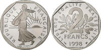 Frankreich 2 Francs Semeuse, MDP, PP, Nickel, STGL -