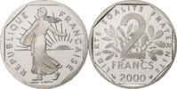 Frankreich 2 Francs Semeuse, MDP, PP, Nickel, STGL -