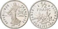 Frankreich 1/2 Franc Semeuse, MDP, PP, Nickel, STGL -