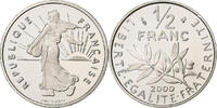 Frankreich 1/2 Franc Semeuse, MDP, PP, Nickel, STGL -