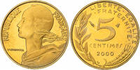 Frankreich 5 Centimes Marianne, MDP, PP, Bronze-Aluminium, STGL -