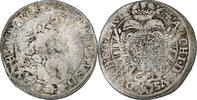 Österreich 15 Kreuzer Leopold I, Vienna, Silber, SGE+ -