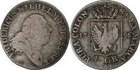 Kingdom of Prussia 4 Groschen Friedrich Wilhelm II, Berlin, Silber -