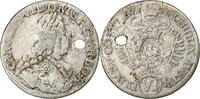 Österreich 6 Kreuzer Charles VI, Hall, Silber, S, KM:1569 -