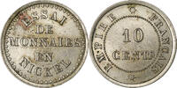 Frankreich 10 Centimes Napoleon III, Undated (1860), Paris, Nickel, VZ -