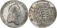 Electorate of Saxony Thaler Friedrich August III, Dresden, Silber, S -