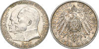Grand Duchy of Hessen 2 Mark Ernst Ludwig, Berlin, Silber, VZ, KM:372 -