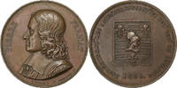 Frankreich Medaille Pierre Fermat, Académie de Toulouse, Kupfer -