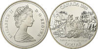 Kanada 1 Dollar Elizabeth II, MacKenzie River, Ottawa, PP, Silber, UNZ -