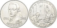 Frankreich Medaille Mozart et la Marquise de Pompadour, MDP, Silber, UNZ -