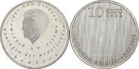 Niederlande 10 Euro Beatrix, Birth of Catharina Amalia, Utrecht, Silber -