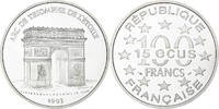 Frankreich 100 Francs-15 Ecus Arc de Triomphe, MDP, PP, Silber, UNZ -